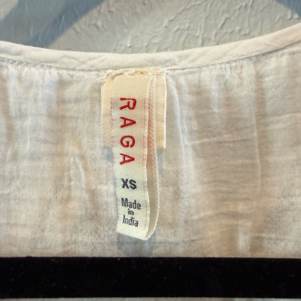 RAGA Cream Embroidered Blouse - Picture 5 of 8